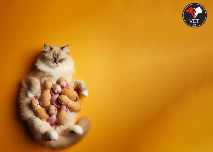 Kedilerde Doğum Sonrası, hamile kedi