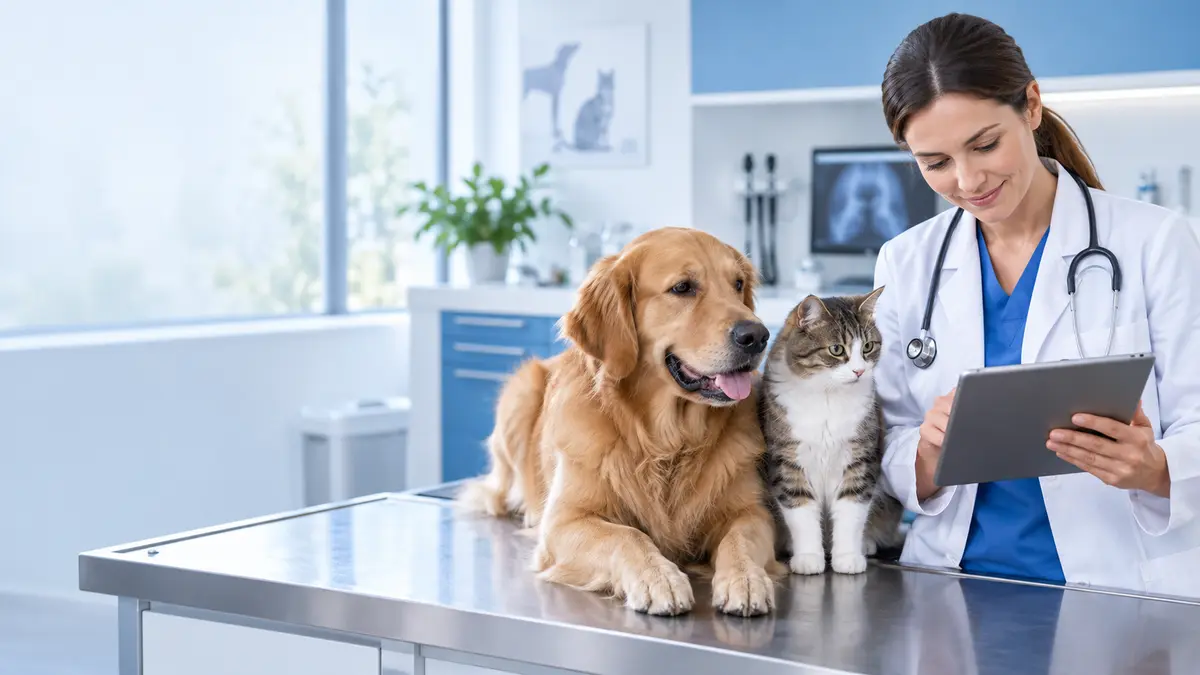 Veteriner klinikte evcil hayvanlarda tanı ve tedavi takibi
