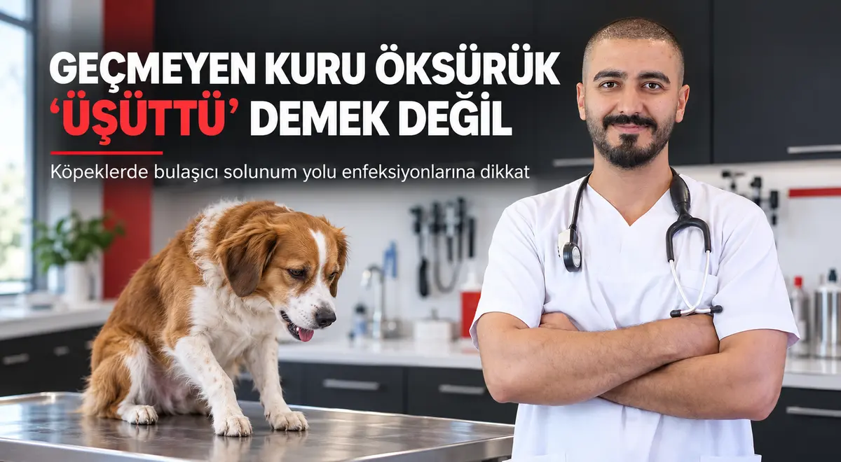 Veteriner Hekim Yunus Yalçın köpeklerde kuru öksürük ve bulaşıcı solunum yolu enfeksiyonları hakkında bilgilendiriyor